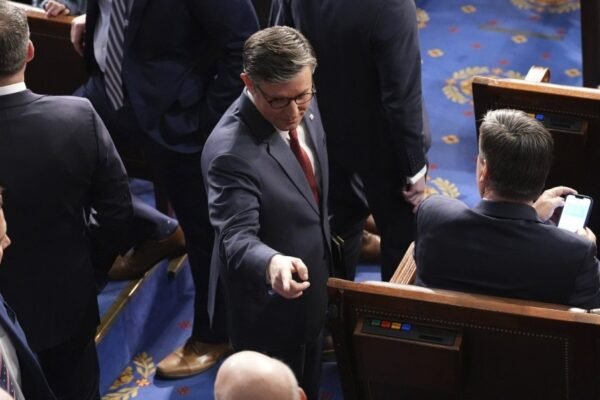 U.S. Congress Speaker election: Mike Johnson trying to save his job