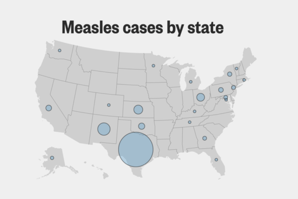 Track measles outbreak cases across the U.S