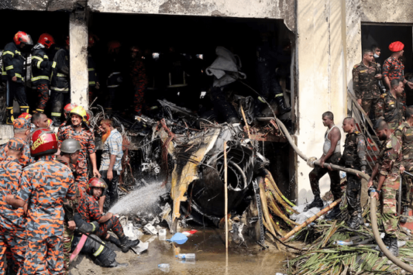 At least 27 dead, mostly children, in Bangladesh air force jet crash – World